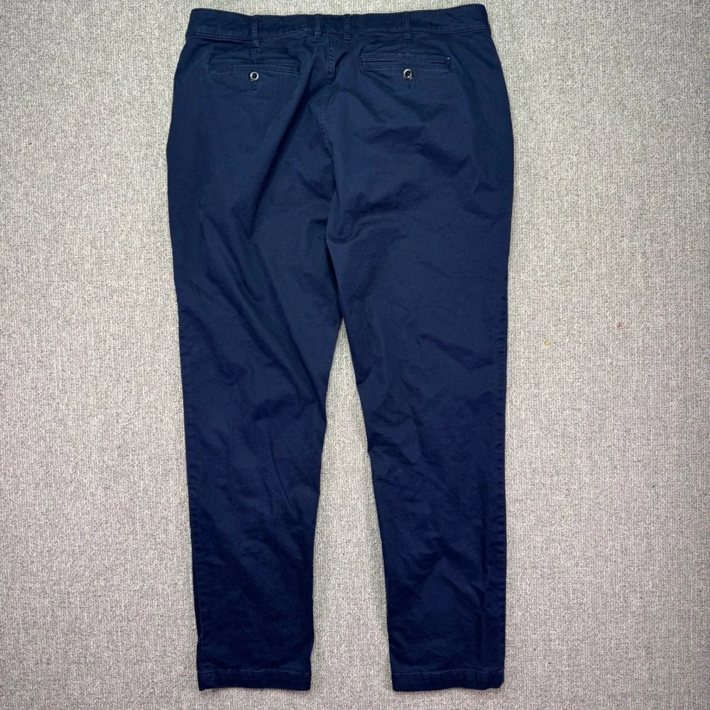 Flint and Tinder Navy Blue Slim Fit Stretch Chino Pants Men‎ Size 38x32